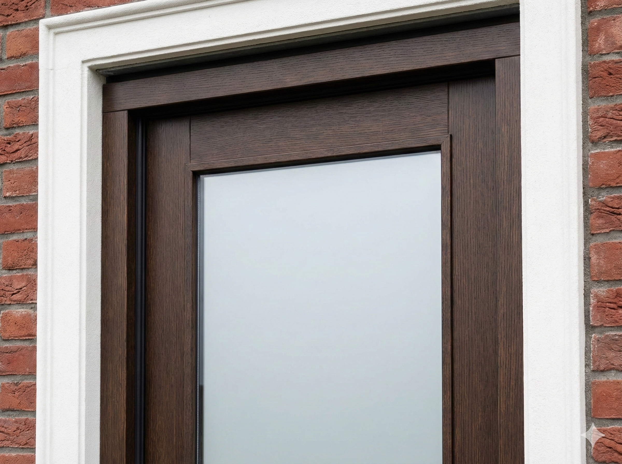 Houten buitendeurkozijn met kierdichting, HR+++ glas en meerpuntssluiting