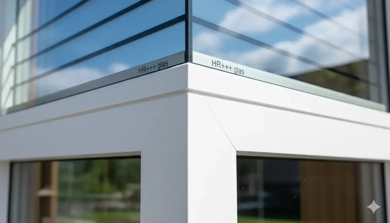 Duurzaam hardhout kozijn doorsnede